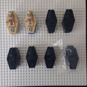 LEGO Bulk Lot of 8x Complete Sarcophagus Coffins - Adventurers Mummy